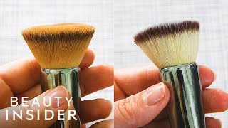 Best Ways To Clean Makeup Brushes With Common Household Products  Pantry Beauty  Insider Beauty [upl. by Amimej]