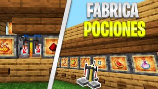 FABRICA de POCIONES AUTOMATICAS para MINECRAFT BEDROCK Y JAVA  TODAS las VERSIONES [upl. by Nahta795]