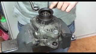 ᴴᴰHow to fully rebuild a Toyota  Denso  Alternator with new bearings [upl. by Yadrahc]