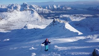 Backcountry skiing Lofoten  Rundfjellet [upl. by Unni]