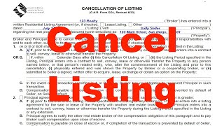 Cancellation of Listing  CAR Form COL [upl. by Thrasher]