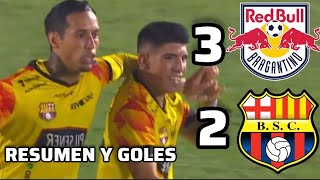 BRAGANTINO 3 VS BARCELONA 2  GOLAZOOOO DE BRYAN OYOLA  RESUMEN Y GOLES RELATO EMOCIONANTE like [upl. by Margarethe264]