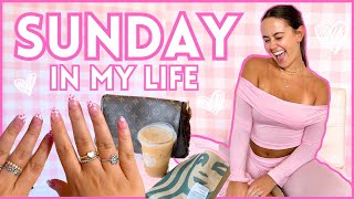 SUNDAY IN MY LIFE nails coffee cleaning and White Fox Haul [upl. by Llenyaj]