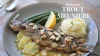 How To Cook a Fish Meuniere Trout Meuniere with toasted almonds  Intermediate level [upl. by Sarette934]