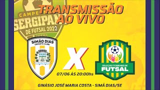 SIMÃO DIAS x TOBIAS BARRETO  CAMPEONATO SERGIPANO DE FUTSAL 2022 [upl. by Beore]