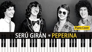 PEPERINA 1981 Serú Girán TUTORIAL piano cover  partitura [upl. by Micaela25]