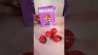 Mario Likes To Eat 🍓 Gummies Strawberry 🌈🌈 shorts supermariobros funny bricks [upl. by Bachman508]