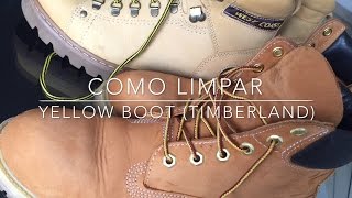 Como limpar Yellow Boot Timberland [upl. by Shulock]