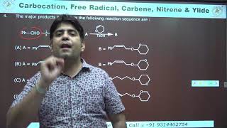 QUESTIONS ON CARBOCATIONFREE RADICALCARBENENITRENEYLIDE PREVIOUS YEAR NET PART1 [upl. by Ranna]