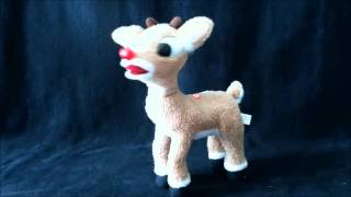 Animatronic Rudolph Red Nosed Reindeer Christmas Display Coyne amp Co [upl. by Linders32]