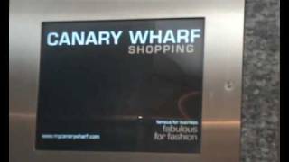 Tour of Lifts at canary wharf shopping centres [upl. by Philly]