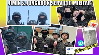 JIMIN amp JUNGKOOK SERVICIO MILITAR  Actualización [upl. by Darnell132]