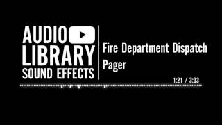 Fire Department Dispatch Pager  Sound Effect [upl. by Alakcim]