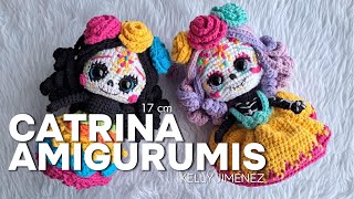 Tutorial Catrinas a Crochet Amigurumi Parte 1 [upl. by Orola]