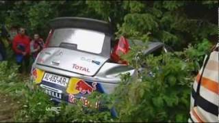 Kimi Raikkonen crash in Bulgaria rally 2010 [upl. by Ayirp]