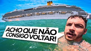 NADEI SOZINHO ATE UM NAVIO DE 300 METROS NO OCEANO [upl. by Nirmak]