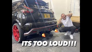 JUKE NISMO RS GETTING LOUDER WITH TWO TIPS EXHAUST  S MODE  FTP TOUCH [upl. by Nodnal]