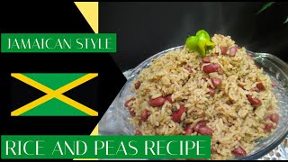 JAMAICAN STYLE RICE AND PEAS RECIPE🇯🇲 [upl. by Kari]