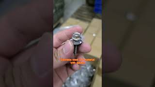 Stainless steel 316 material with gasket fastener machine screw screwfactory factory [upl. by Hsirk]