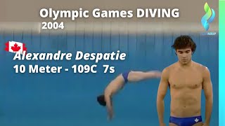 2004 Alexandre Despatie Canada Diving 10 meter  109c  7s  Platform Diving  Olympics Games [upl. by Salohci]