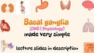 Basal Ganglia  Anatomy  Physiology  Med Vids made simple [upl. by Anitsugua]