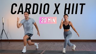 20 MIN CARDIO HIIT WORKOUT  ALL STANDING  Full Body No Equipment Home Workout [upl. by Pammie]