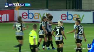 JuventusSassuolo 40  Beerensteyn show nel poker bianconero  SerieAfemminile eBay 202324 [upl. by Naenaj]