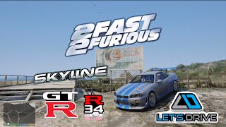 GTA 5  Top Speed Checking On Nissan Skyline GTR34 youtube youtuber youtubegaming gta5 gaming [upl. by Parrisch418]