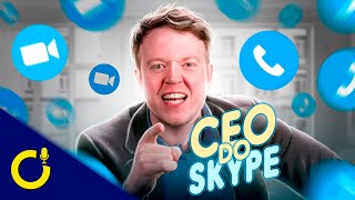 UMA MENSAGEM DO CEO DO SKYPE  OverDub  CollegeHumorFandub PTBR [upl. by Gomer]