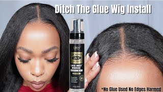 GLUELESS WIG INSTALL Extreme Melt NO GLUE Easy amp Beginner Friendly Wig Install KeeseesWorld [upl. by Jilli999]