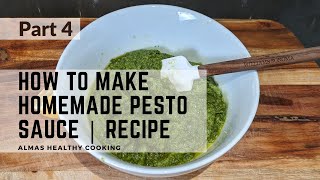 How to make Homemade Pesto Sauce  Recipe [upl. by Azeel284]