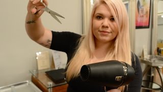 ASMR ✂️ Real Haircut✂️ Role Play  Salon  Receptionist  Hair [upl. by Vashti174]