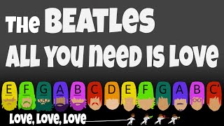 The Beatles  All you need is love  Boomwhackers [upl. by Kornher]