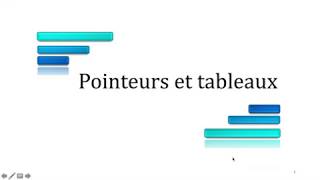 Vidéo Pointeur Sur Tableau [upl. by Ahsitan]