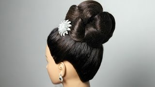 Braided bun updo hairstyle for long hair [upl. by Margaret]