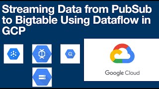 Real time  Streaming Data from PubSub to BigQuery Using Dataflow in GCP [upl. by Thormora670]