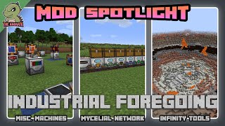 Industrial Foregoing Tutorial  Misc Machines Mycelial Network amp Tools  Minecraft 1165 [upl. by Arliene]