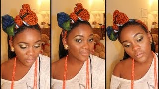 Easy Bow Tie Tutorial with Ankara Material [upl. by Ettezil]