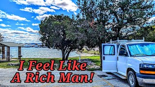 Im as FREE as Im ever going to be van life 🚐🌎🙏😀 boondocking vanlife camping [upl. by Adnawak482]