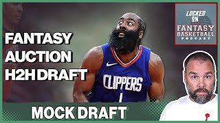 NBA Fantasy Basketball 12 Team Auction Mock Draft  Categories [upl. by Callahan]