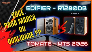 EDIFIER R1280DB VS TOMATE MTS 2026  QUEM GANHA ESSA BRIGA  TESTANDO NA PRATICA  ELETROHALEN [upl. by Cayla272]