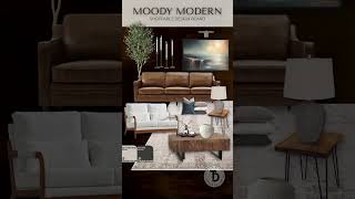 Beautiful Moody Modern Living Room budgetdecorating neutraldecor moderndesign [upl. by Mariele]