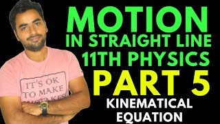 MOTION IN STRAIGHT LINE PART 5  KINEMATICAL EQUATIONS BY CALCULUS METHOD [upl. by Beare150]