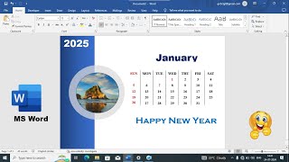 How To Make Calendar In MS Word  How To Make 2025 Calendar In MS Word  Calendar Design In MS Word [upl. by Ayk]