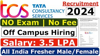 TCS Recruitment 2024 TCS hiring Freshers  Latest Hiring  TCS JOBS  OFF Campus Placements  jobs [upl. by Avalsorim]