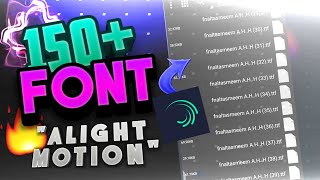 تحميل اكثر من 150 خطوط لايت موشن ❇️ FONT ALIGHT MOTION ✨♥ [upl. by Starla354]