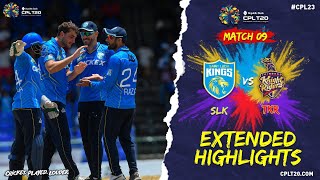 Extended Highlights  St Lucia Kings vs Trinbago Knight Riders  CPL 2023 [upl. by Ecal789]