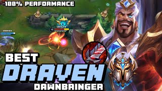 Wild Rift Draven  Best Draven Dawnbringer Gameplay Challenger Ranked [upl. by Haveman]