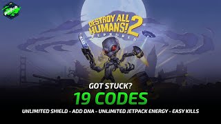 DESTROY ALL HUMANS 2  REPROBED Cheats Add DNA Unlimited Shield Stealth   Trainer by PLITCH [upl. by Nonnahsal]