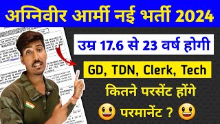 अग्निवीर की भर्ती में यह बच्चे होंगे परमानेंट  Good News😀  Army agniveer age limit 202324 [upl. by Einohpets]